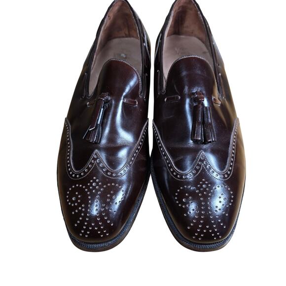Florsheim Mens Imperial Wingtip 5 Nail Dress Shoes EUC Vintage Sz 10 3E main image 8